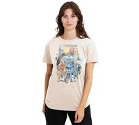 Marvel Fantastic Four Cosmic First Family Ladies T Shirt, Natural, S Donna
