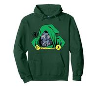 Marvel Fantastic Four Doctor Doom Big Face Villain Costume Felpa con Cappuccio