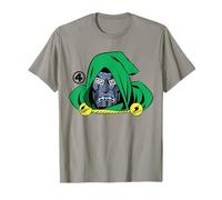 Marvel Fantastic Four Doctor Doom Big Face Villain Costume Maglietta