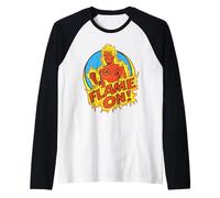 Marvel Fantastic Four: First Steps Human Torch "Flame On!" Maglia con Maniche Raglan