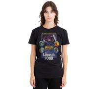 Marvel Fantastic Four in Search of Galactus Ladies T Shirt, Black, Nero, XXL Donna