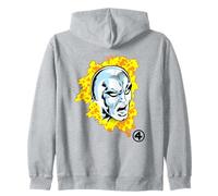 Marvel Fantastic Four Silver Surfer Big Face Costume Felpa con Cappuccio