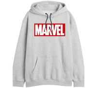 Marvel Felpa con Cappuccio da Uomo, Grigio Melange, M