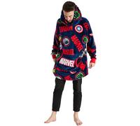 Marvel Felpa con cappuccio da uomo in pile oversize, Marvel., Taglia unica