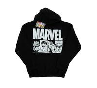 Marvel Felpa con Cappuccio Striscia a Fumetti Uomo (BI2439)