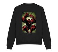 Marvel Felpa Hulk Rosso Attacco Adulto Unisex (TV15057)