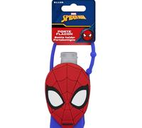 Marvel - Flacone Gel Igienizzante Spider-Man - Custodia in silicone - Ricaricabile con clip - Mani pulite, pulizia efficace - Accessorio igiene tascabile per bambini - Ufficiale Disney