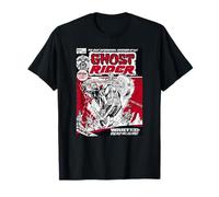 Marvel Ghost Rider Comic Book Cover Print Maglietta