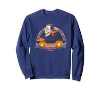 Marvel Ghost Rider Robbie Reyes Racing Felpa, Unisex per Adulti, Navy, M