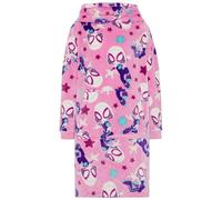 Marvel Ghost-Spider Spider-Man - Felpa Oversize con Cappuccio in Pile e Tasca Gigante per Bambine - 6-8 Anni: 128cm