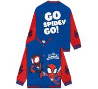 Marvel Giacca Ragazzo Spdiey E Fantastici Amici, Giubbotto Ragazzo Spider-Man, Bomber Jacket Cotone, Blu 4-5 anni