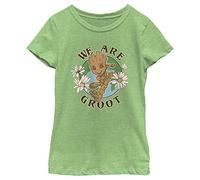 Marvel girls Marvel Classic Guardians of the Galaxy Groot Earth Day Short Sleeve Tee T Shirt, Green Apple, X-Small US