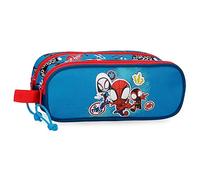Marvel Go webs go Astuccio doppio blu 23x9x7 cm Poliestere