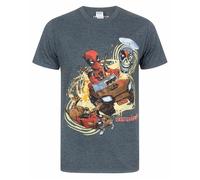 Marvel Grigio Deadpool T-shirt a maniche corte Uomini