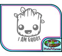 Marvel Groot Guardiani Avengers D Adesivo Vinile Auto Finestra Muro Poster Gioco