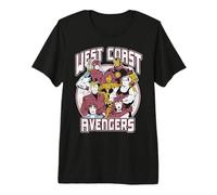 Marvel Group Shot West Coast Avengers Circle Portrait Premium T-Shirt