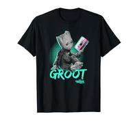 Marvel Guardiani della Galassia Neon Retro Baby Groot Maglietta