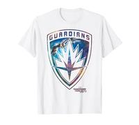 Marvel Guardiani della Galassia Shield Milano Fill Maglietta, Uomo, Bianco, L