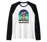 Marvel Guardiani della Galassia Volume 3 Baby Rocket Toony Maglia con Maniche Raglan
