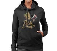Marvel Guardians of The Galaxy Vol 2 Groot Holding Awesome Mix Women's Hooded Sweatshirt