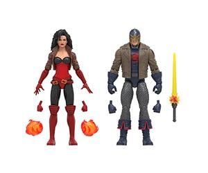 Marvel Hasbro Legends Series, Marvel's Black Knight e Marvel's Sersi, Action Figure da 15 cm per Il 60° Anniversario degli Avengers
