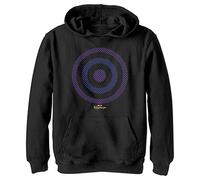 Marvel Hawkeye Halftone Bullseye Logo Boys Hoodie, Black, X-Large
