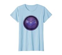 Marvel Hawkeye Kate Bishop Purple Logo Maglietta, Donna, Celeste, M