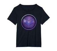 Marvel Hawkeye Kate Bishop Purple Logo Maglietta, Donna Plus-Size, Nero, 6X