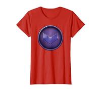 Marvel Hawkeye Kate Bishop Purple Logo Maglietta, Donna, Rosso, M