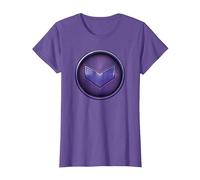 Marvel Hawkeye Kate Bishop Purple Logo Maglietta, Donna, Viola mélange, L