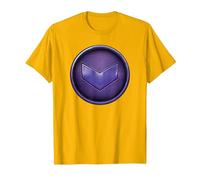 Marvel Hawkeye Kate Bishop Purple Logo Maglietta, Uomo, Oro Brillante, 3XL