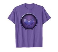 Marvel Hawkeye Kate Bishop Purple Logo Maglietta, Uomo, Viola mélange, 3XL