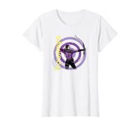 Marvel Hawkeye Kate Bishop su Target Maglietta, Donna, Bianco, 3XL
