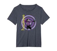 Marvel Hawkeye Kate Bishop su Target Maglietta, Donna Plus-Size, Pervinca, 1X