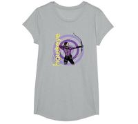 Marvel Hawkeye Kate Bishop su Target Maglietta, Ragazze, Grigio Melange, XS