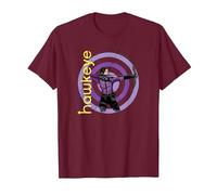 Marvel Hawkeye Kate Bishop su Target Maglietta, Uomo, Bordeaux, XL