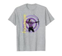Marvel Hawkeye Kate Bishop su Target Maglietta, Uomo, Grigio Melange, S