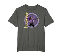 Marvel Hawkeye Kate Bishop su Target Maglietta, Uomo Taglie Grandi, Asfalto, 4X Tall