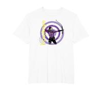 Marvel Hawkeye Kate Bishop su Target Maglietta, Uomo Taglie Grandi, Bianco, 5X Tall