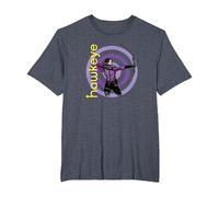 Marvel Hawkeye Kate Bishop su Target Maglietta, Uomo Taglie Grandi, Pervinca, 6X Tall