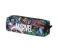 Marvel Heroes-Astuccio Quadrato FAN 2.0, Multicolore, 21 x 8 cm