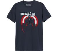 Marvel "Honorable Dad Captain America MEMARCOTS314 T-Shirt Uomo Navy, M, Navy, M