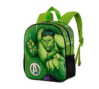 Marvel Hulk Challenge-Zaino 3D Piccolo, Verde, 26 x 31 cm, Capacità 8.5 L