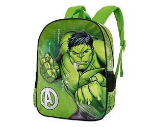 Marvel Hulk Challenge-Zaino Basic, Verde, 31 x 39 cm, Capacità 18.2 L