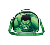 Marvel Hulk Destroy-Porta Merenda 3D, Verde, 25.5 x 20 cm