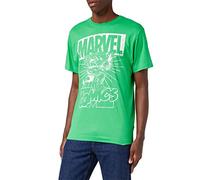 Marvel Hulk Lift T-Shirt, Verde (Irish Green Grn), (Taglia Produttore: Large) Uomo
