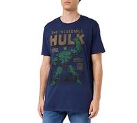 Marvel Hulk Rage, T-Shirt Uomo, Blu (Navy Navy), Large (Taglia Produttore: Large)