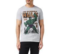 Marvel Hulk Rage, T-Shirt Uomo, Grigio (Grey Marl Spo), Small (Taglia Produttore: Small)