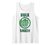 Marvel Hulk Smash Fist Circle Logo Green Stone Poster Canotta