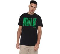 Marvel Hulk Text T-Shirt, Nero (Black Blk), X-Large Uomo
